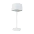 Eglo Table Lamp Roccanova Solar Steel White 2W 270lm - 830 Warm White | IP44 - Touch Dimmable - USB-C