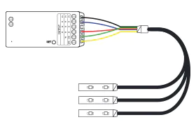 Parallel LED strip controller connection